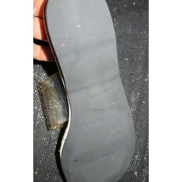 Stuart Weitzman Ceetee White & Clear Italian Leather Sandals size 6.5 - Picture 5 of 9